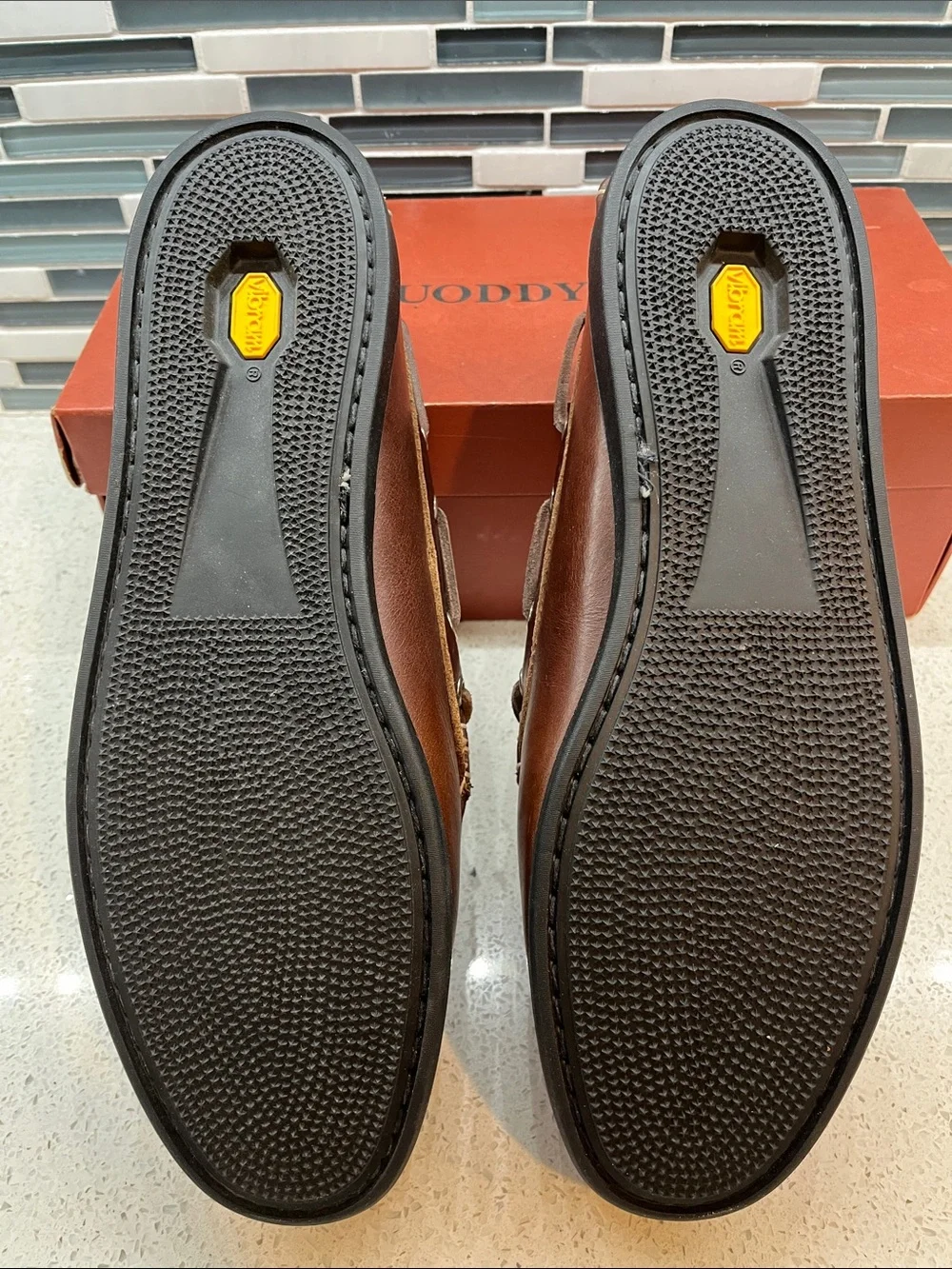 Men’s Quoddy Brown Leather Driving Moccasins